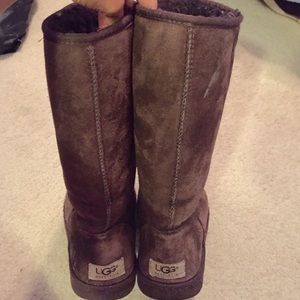 Tall brown classic uggs