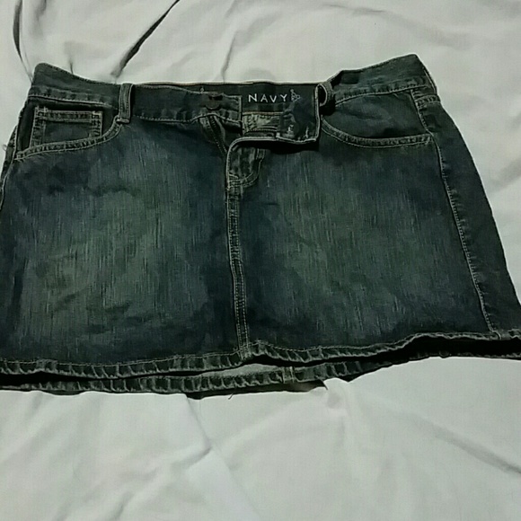 Mini denim skirt