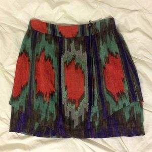 Suno tiered wool skirt XS