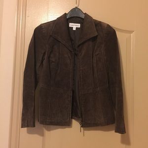 Brown suede jacket
