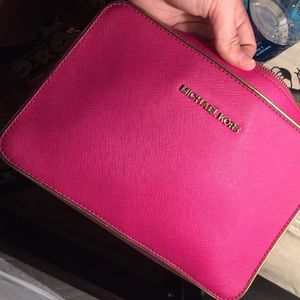 Authentic Hot Pink Michael Kors Crossbody.