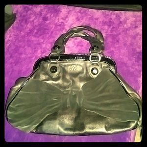 Betsey Johnson Black Leather Handbag