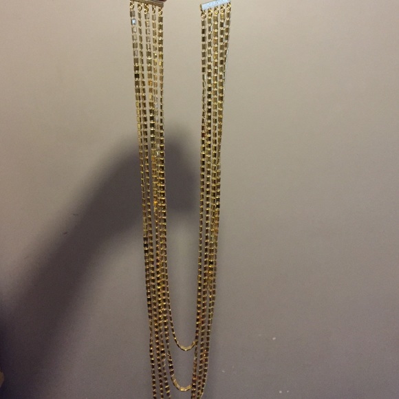 🚫SOLD🚫 21 Tiered Gold Necklace - Picture 4 of 4