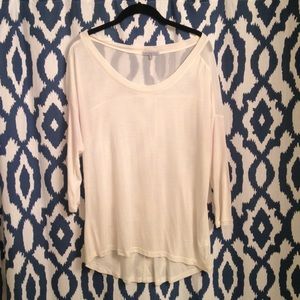 Charlotte Russe off white long sleeve top size M