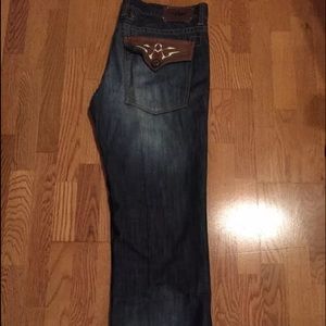 men's affliction blue jeans