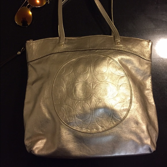 Coach Gold Tote