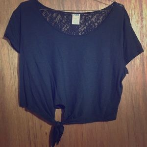 Vs Pink lace back crop top