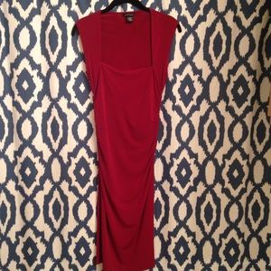 Moda International dark red dress size S