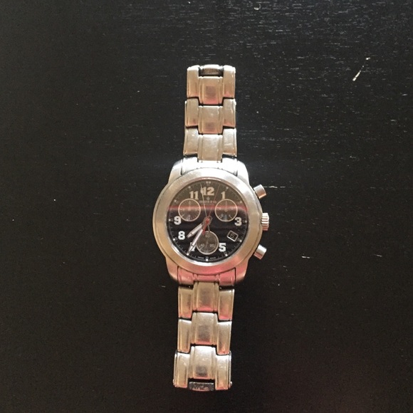 Shreve&Co stainless chronograph watch