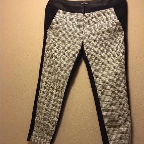 Express pants,black and white
