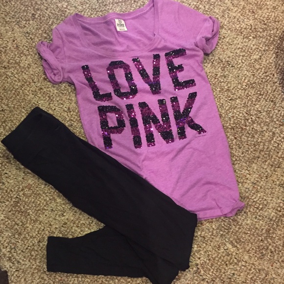 PINK Victoria's Secret Tops - NWOT PINK OUTFIT BUNDLE