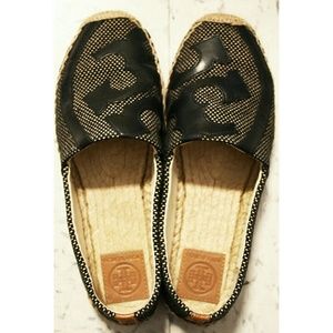 Leather Logo-Appliqued Canvas Espadrilles