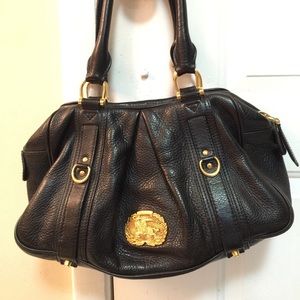 Authentic Burberry Ashbury Black Leather Bag