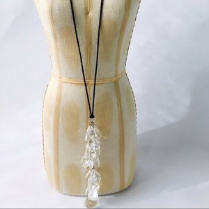 Unique, one-of-kind tiered teardrop necklace