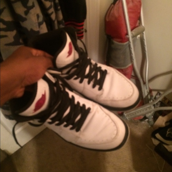 Air Jordan 1's and sport blue 6s turned Varsity 6s