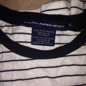 Ralph Lauren Black/White Striped T Shirt