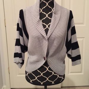 Roxy Striped grey and black cardigan