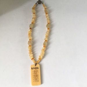 "Year of the Hare" Necklace in Rock Crystal