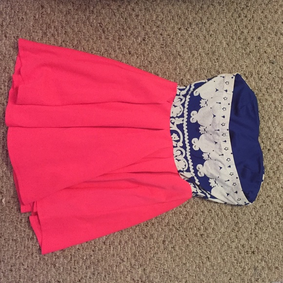 Bright strapless party dress - Picture 3 of 3