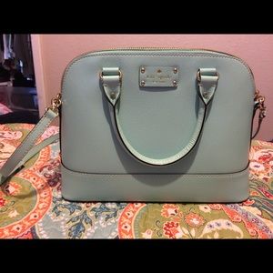 Kate Spade robin's egg blue satchel