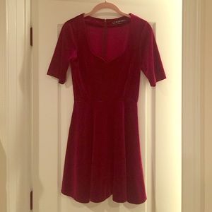 For Love and Lemons Velvet Dress - XS