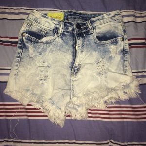 High waisted shorts