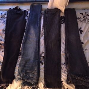 Hydraulic, Jolt, anchor blue and lei jeans