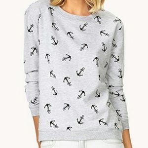 Forever 21 Anchor Highlow Sweatshirt (L)