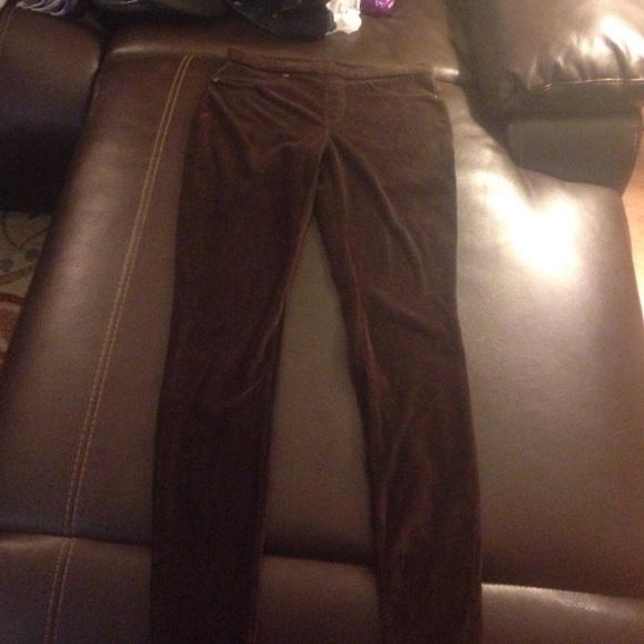 Corduroy brown skinny jeans