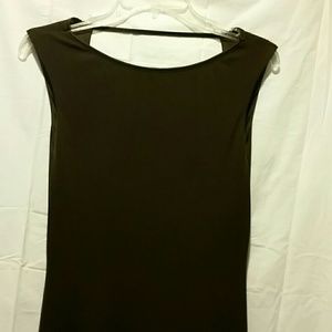 Chocolate colored, knee length dress