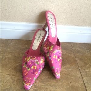 BCBGirls Pointed Toe Sling with Kitten Heel