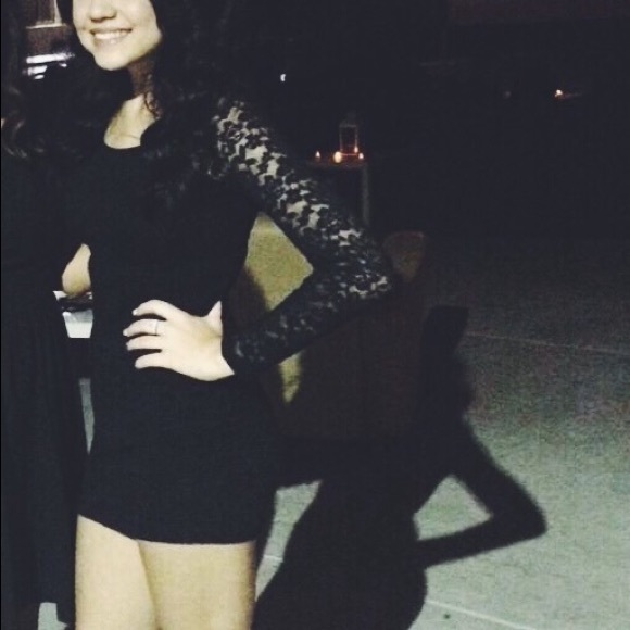 Mini black dress
