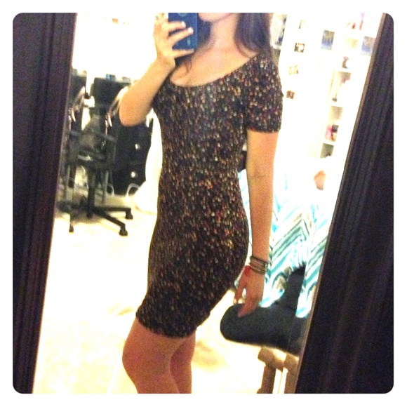 Velvet floral body con dress!!!