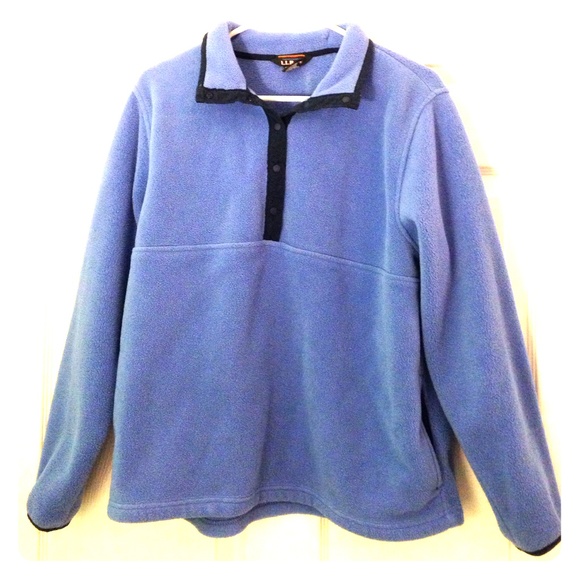 LLbean Sweaters - Baby blue llbean fleece
