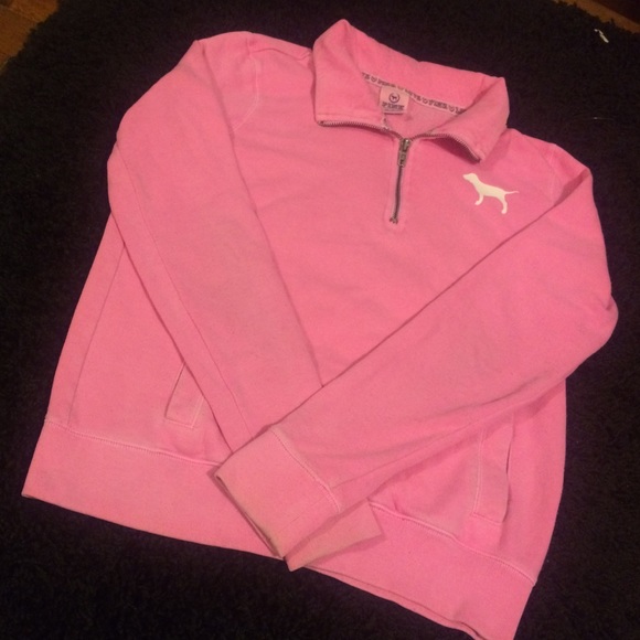 💘 - PINK VS HALF ZIP -💘