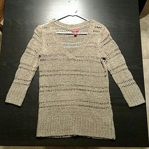 NWOT! Elle Knitted Light Brown-Tan-Gold Top
