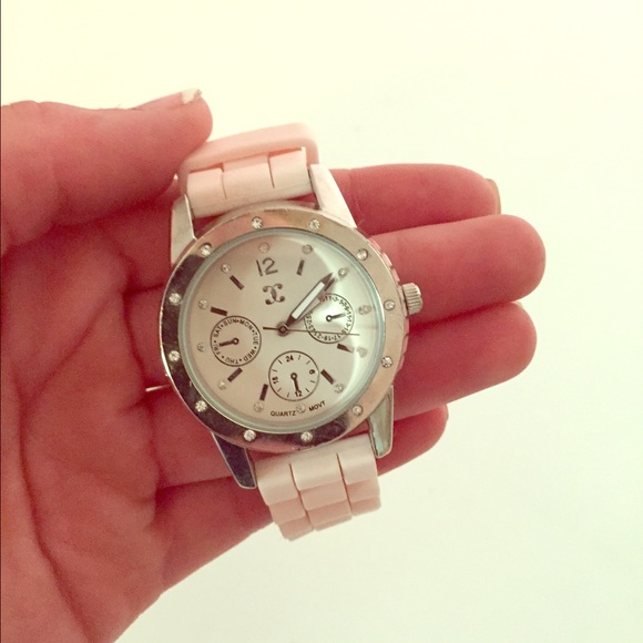 Bubble gum pink watch