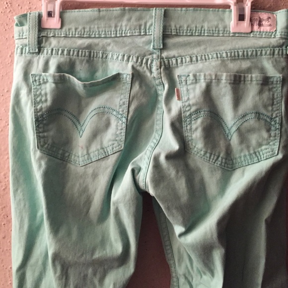 Pretty Blue Levi Pants - Picture 2 of 4