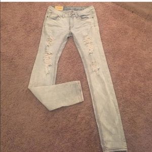 Distressed jeans