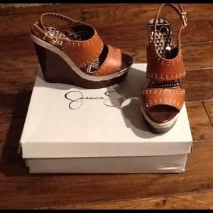 Jessica Simpson "Geno" Platform Wedge, Size 7