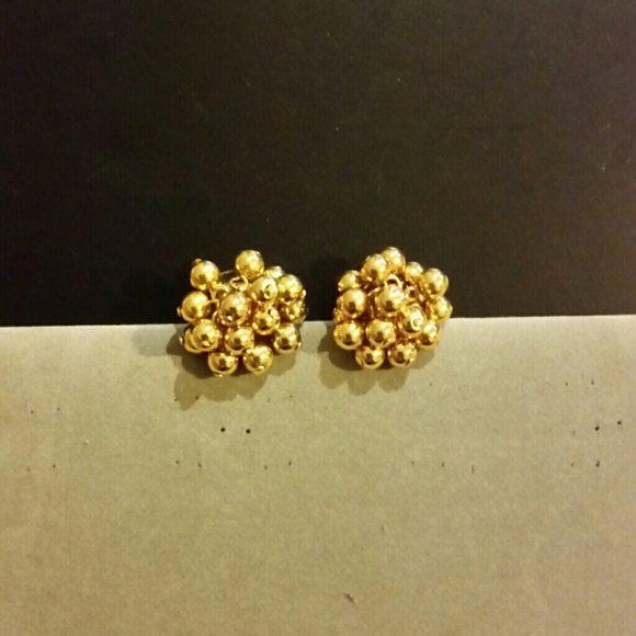 Vintage Gold Bead Earings