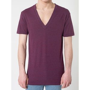 Men's American Apparel Tri Blend V Neck