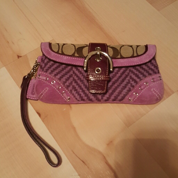 Coach multicolor wristlet