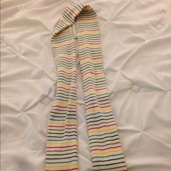 Rainbow scarf!