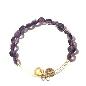 Alex and Ani Amethyst Luxe Bead Bracelet
