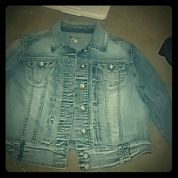 Blue jean half jacket