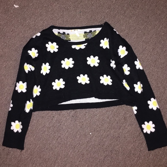CUTE CROPPED KNIT SWEATER