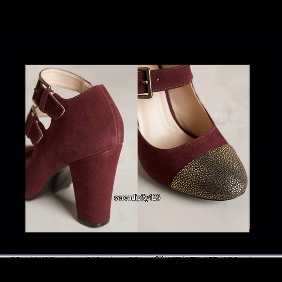Anthropologie MOULIN PUMPS  9/Wine/New OOH LA LA!! - Picture 4 of 4