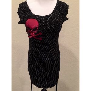 LF Polka Dot Skull Top/Tunic/Dress- NWOT