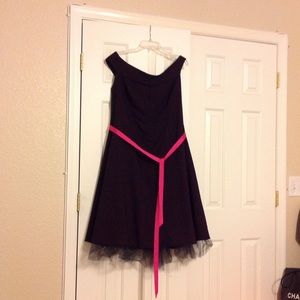 torrid black and hot pink dress
